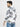 Men's White Grey Hoodie - FMTH21-025