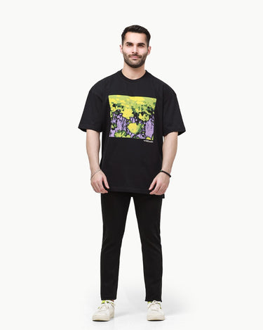 Men's Black Graphic Tee - FMTGL23-005