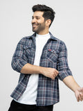 Men's Dark Navy Casual Shirt - FMTS21-31521