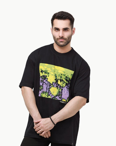 Men's Black Graphic Tee - FMTGL23-005