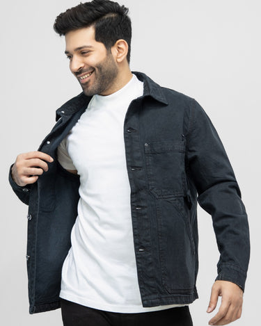 Men's Mid Night Blue Denim Jacket - FMTJD21-008