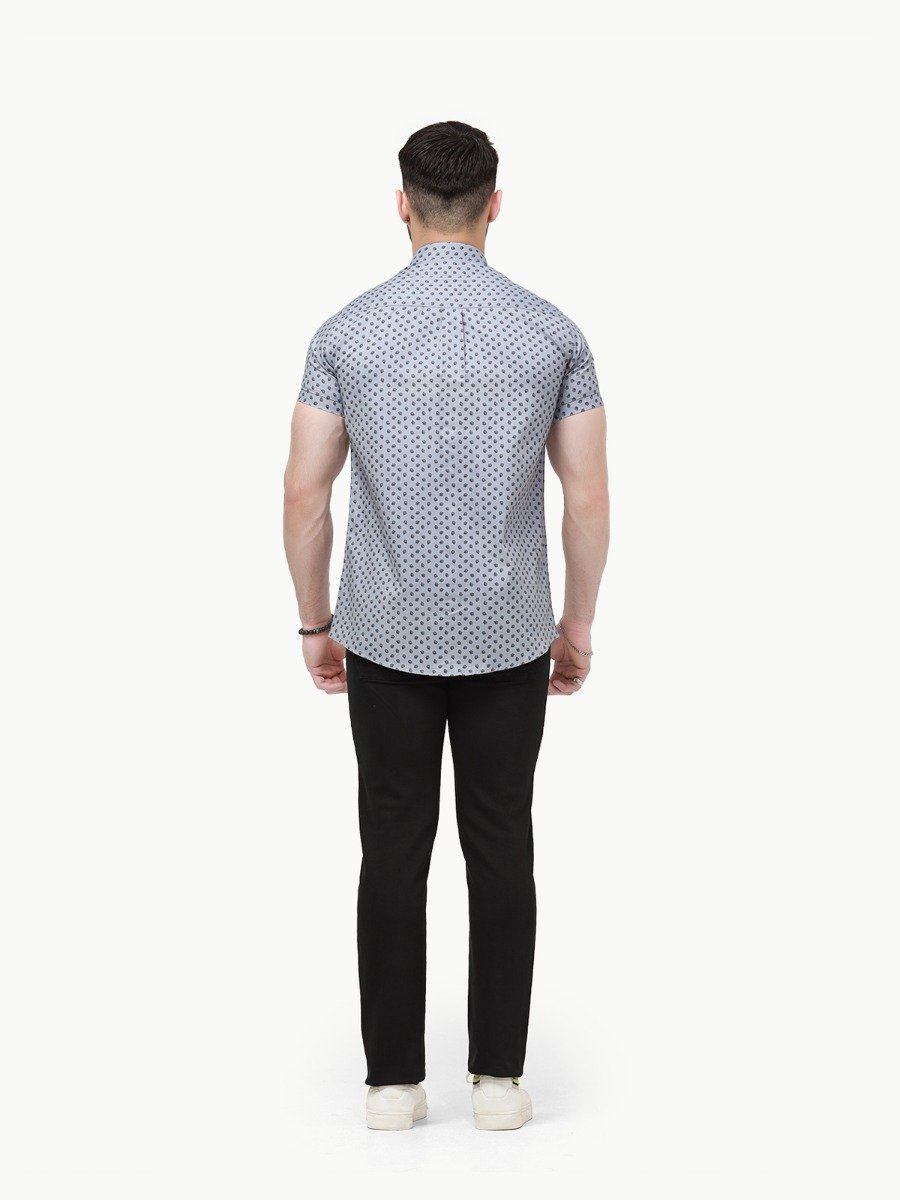 Men's Grey Casual Shirt - FMTS22-31730