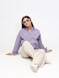 Women's Purple & White Shirt - FWTS23-002