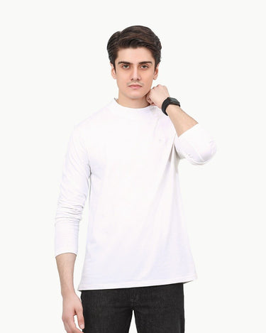 Men's White Basic Tee - FMTBM22-001