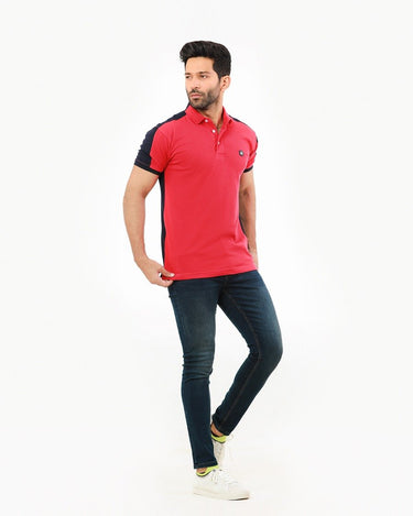 Men's Red Navy Polo Shirt - FMTCP22-015