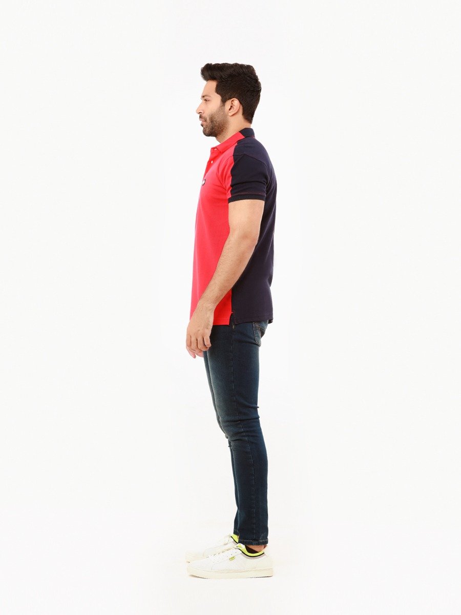 Men's Red Navy Polo Shirt - FMTCP22-015