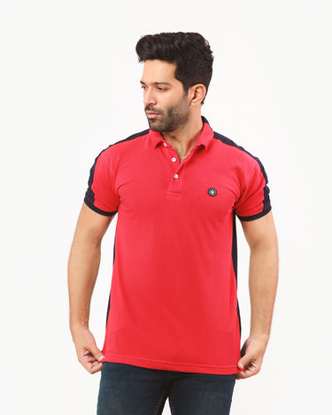 Men's Red Navy Polo Shirt - FMTCP22-015