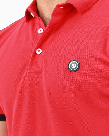 Men's Red Navy Polo Shirt - FMTCP22-015