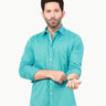 Men's Sea Green Casual Shirt - FMTS22-31644