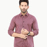 Men's Light Purple Casual Shirt - FMTS22-31649
