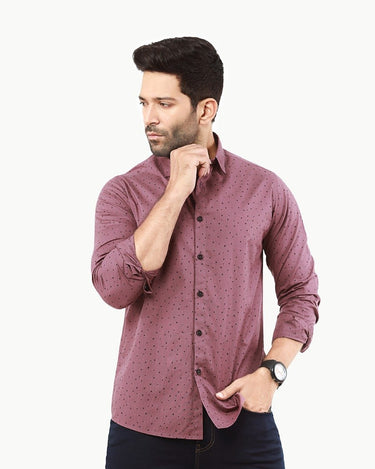 Men's Light Purple Casual Shirt - FMTS22-31649