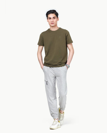 Men's Army Green Basic Tee - FMTBT23-003