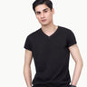 Men's Black Basic Tee - FMTBT23-010