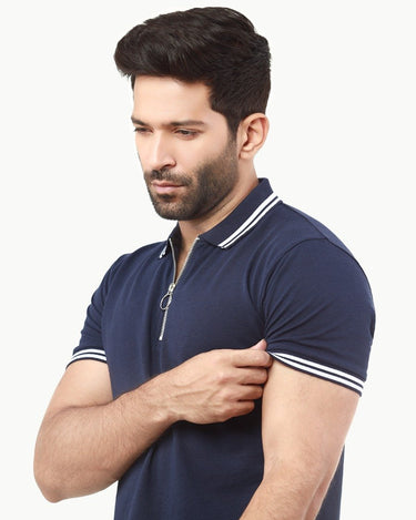 Men's Blue Polo Shirt - FMTCP22-027