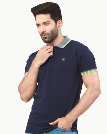 Men's Navy Polo Shirt - FMTCP22-034