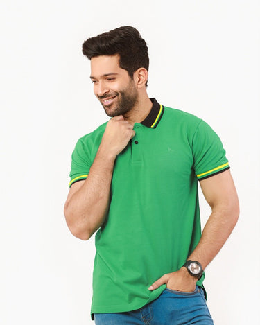 Men's Green Polo Shirt - FMTCP22-036