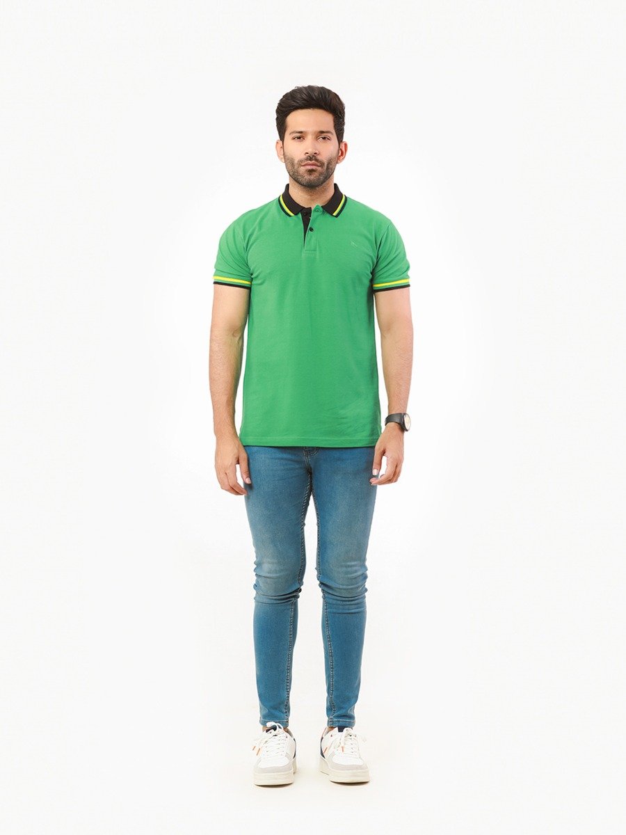 Men's Green Polo Shirt - FMTCP22-036