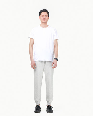 Men's Grey Melange Jogger Pant - FMBT23-020