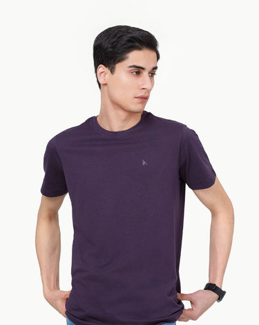 Men's Purple Basic Tee - FMTBT23-006