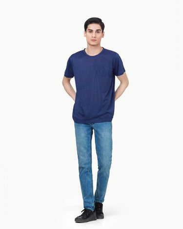 Men's Royal Blue Basic Tee - FMTBT23-022