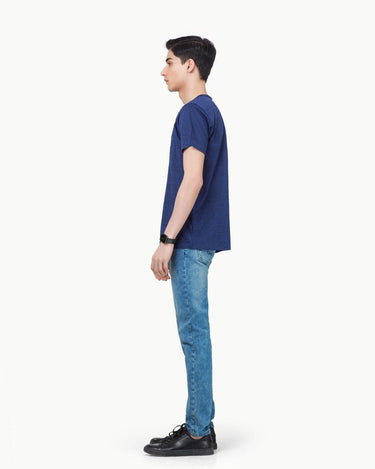 Men's Royal Blue Basic Tee - FMTBT23-022