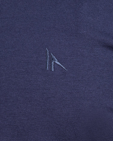 Men's Navy V-Neck Basic Tee - FMTBT22-011