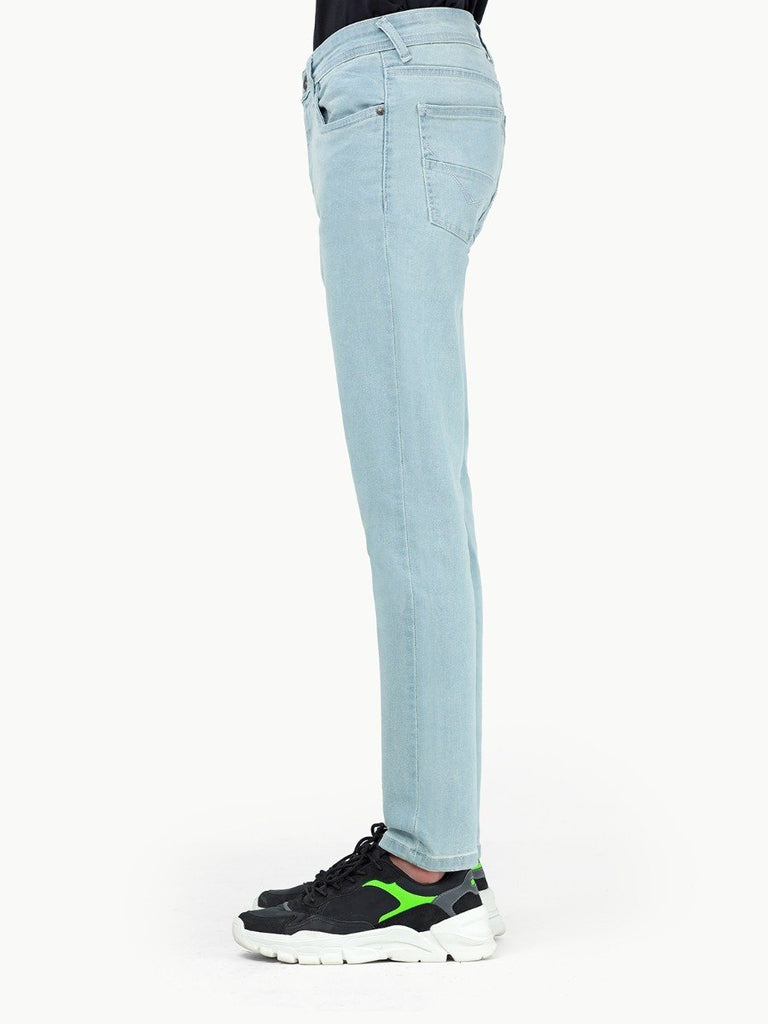 Powder Blue Jean Buy FUROR Slim Fit Basic Jeans online - FMBP22-034 – Furor