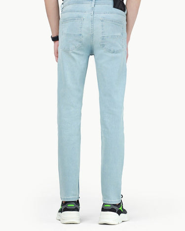 Men's Powder Blue Denim Pant - FMBP22-034