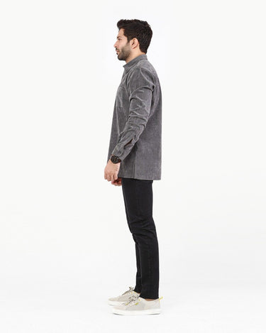 Men's Dark Grey Casual Shirt - FMTS22-31722