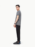 Men's Grey Basic Tee - FMTBT23-021