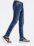 Men's Washed Indigo Denim Pant - FMBP23-014