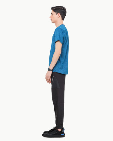 Men's Emerald Blue Basic Tee - FMTBT23-023