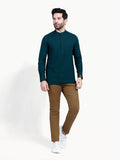 Men's Bottle Green Casual Shirt - FMTS22-31577