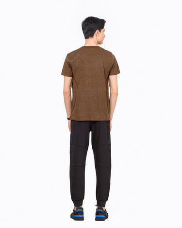 Men's Brown Basic Tee - FMTBT23-019