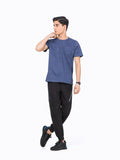 Men's Indigo Basic Tee - FMTBT23-024
