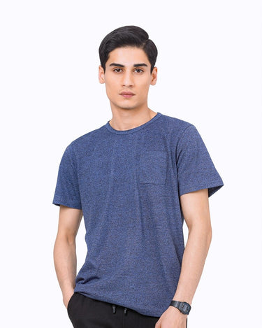 Men's Indigo Basic Tee - FMTBT23-024