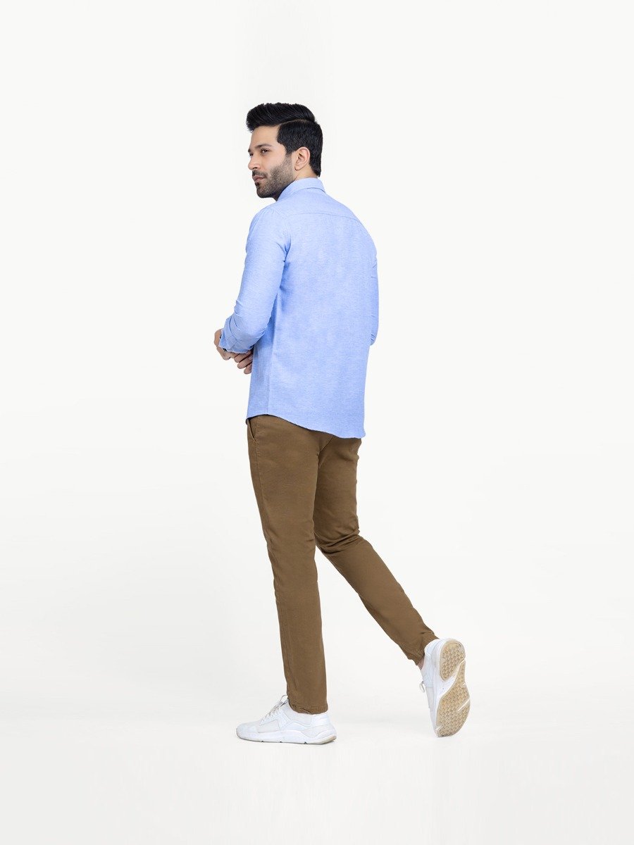 Men's Blue Casual Shirt - FMTS22-31575