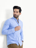 Men's Blue Casual Shirt - FMTS22-31575