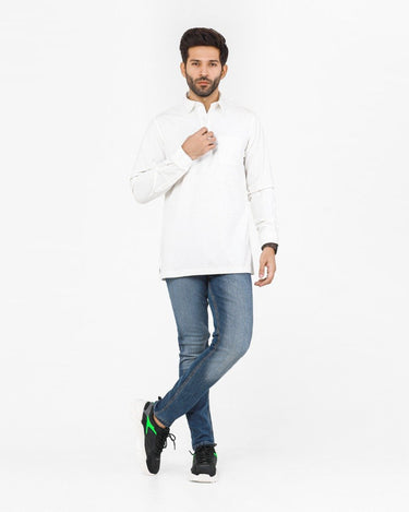 Men's Cream Casual Shirt - FMTS22-31725