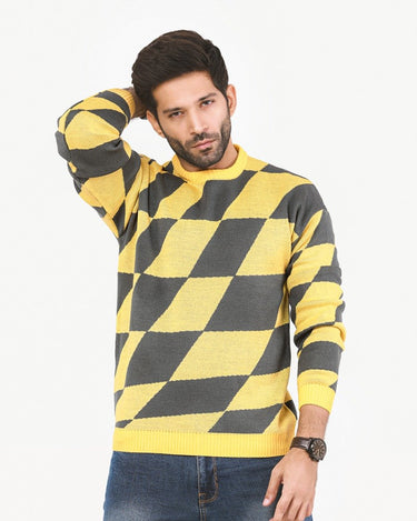 Men's Neon Black Sweater - FMTSWT22-015