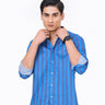 Men's Blue Casual Shirt - FMTS22-31731