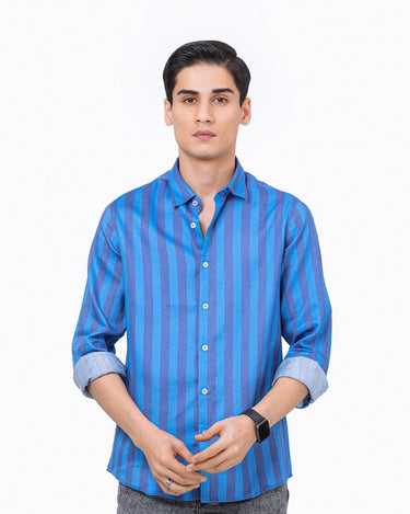 Men's Blue Casual Shirt - FMTS22-31731