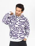 Men's White & Blue Hoodie - FMTH22-013