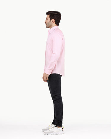 Men's Peach Casual Shirt - FMTS22-31697