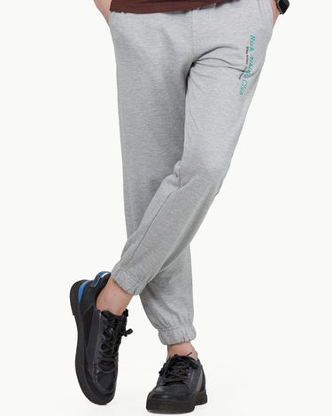 Men's Light Grey Melange Jogger Pant - FMBT23-017