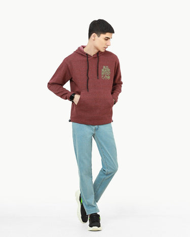 Men's Maroon Hoodie - FMTH22-044