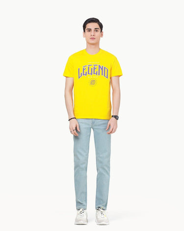 Men's Yellow Classic Tee - FMTCT23-008