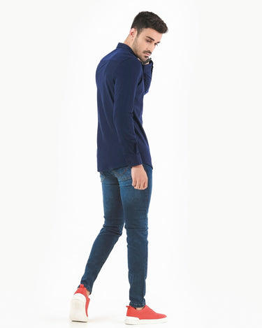 Men's Purple Casual Shirt - FMTS22-31613