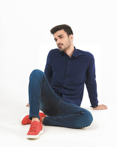 Men's Purple Casual Shirt - FMTS22-31613