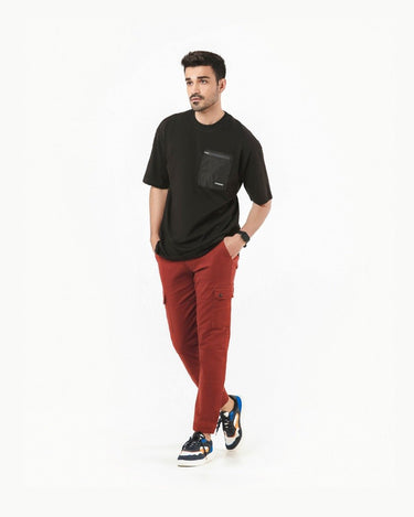Men's Black Crew Neck Classic Tee - FMTCL22-001